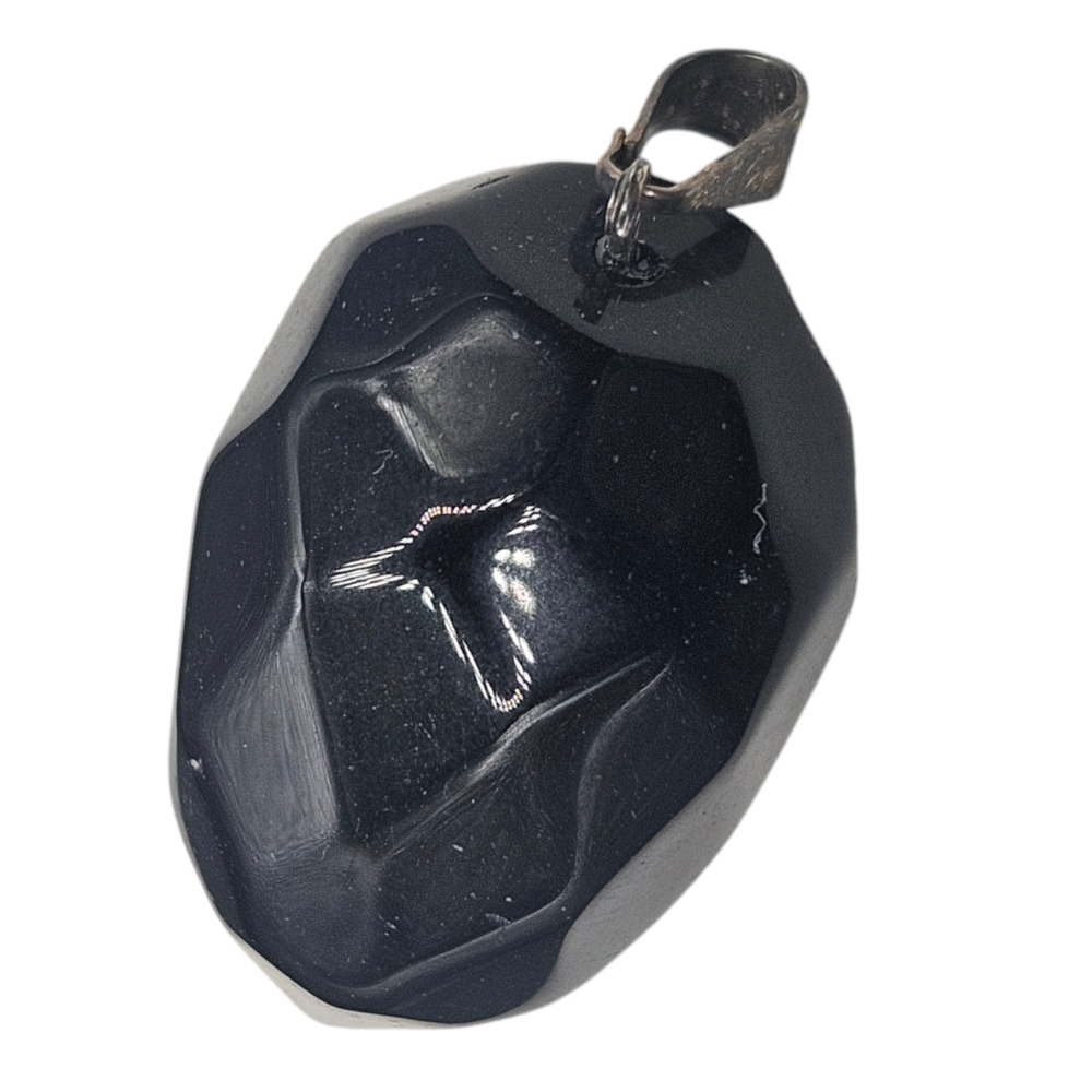 Black Obsidian Pine Cone Charm